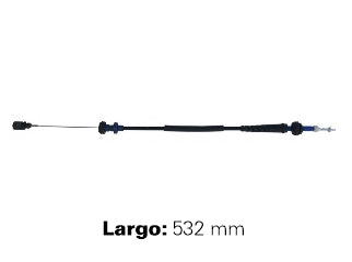 CABLES DE ACELERADOR LIVIANOS VOLKSWAGEN POLO CLASSIC 1.8 EFI / SEAT INCA 1.6 EFI 96/.. LARGO 535 MM_