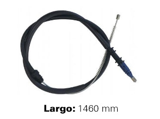 CABLES FRENO DE MANO LIVIANOS RENAULT KANGOO 98/.. FRENO TRASERO IZQUIERDO A CAMPANA - LARGO 1460 MM_