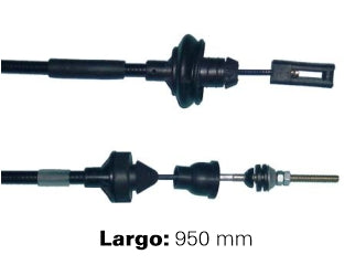CABLES DE EMBRAGUE LIVIANOS PEUGEOT 206 1.9 D DW8 CAJA BE4 - ADAPTACION - REGULACION MANUAL - LARGO 950 MM_