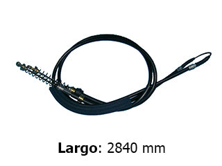 CABLES FRENO DE MANO LIVIANOS FIAT UNO 1.0 FIRE 04/.. ENTRE RUEDAS - LARGO 2840 MM_