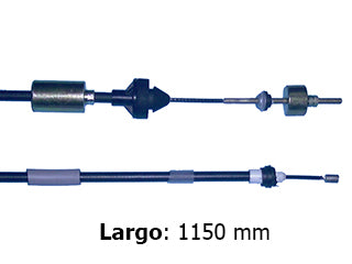 CABLES DE EMBRAGUE LIVIANOS RENAULT LOGAN/SANDERO 1.6 16V - 1.5 DCI 04/.. CON DOS CONTRAPESOS - LARGO 1150 MM_