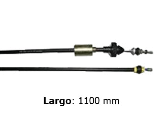 CABLES DE EMBRAGUE LIVIANOS RENAULT EXPRESS REFORMA CON REGISTRO Y CONTRAPESO - LARGO 1100 MM_