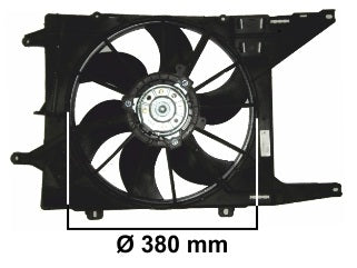 ELECTROVENTILADORES RENAULT SANDERO 1.6 2008/.. - 2.0 2016/.. /SANDERO STEPWAY 1.6 2008/.. /TRAFIC 1.9 DIESEL 88/02_