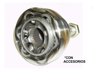JUNTAS HOMOCINETICA LADO RUEDA VOLKSWAGEN TRANSPORTER 1.9 TDI-2.4 D 96-04 ESTRIAS 38/27 - LARGO 98MM - ABS 48 DIENTES - LADO RUEDA_