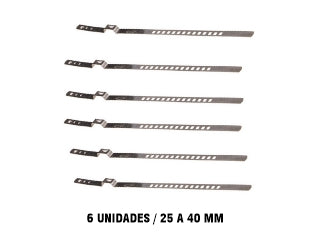 HERRAMIENTAS ABRAZADERA 25 A 40 MM X 6 UNIDADES