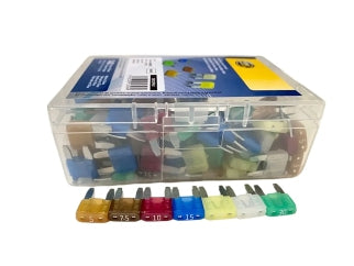 FUSIBLES FUSIBLES MINI X 140 UNIDADES / 5A/7.5A/10A/15A/20A/25A/30A 20 UNID. DE C/U - PACK X140