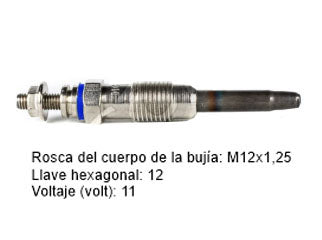 BUJIAS INCANDESCENTES ALFA ROMEO 33 1,8TD - BORGWARD - FORD - IME-ROVER - PACK X4