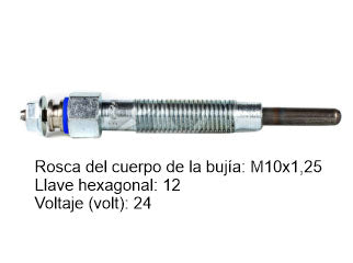 BUJIAS INCANDESCENTES NISSAN PATROL 4,2D - PACK X4