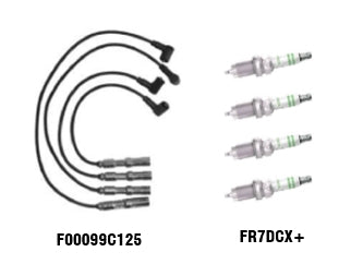 KIT CABLES + BUJIAS VOLKSWAGEN GOL POWER 1.4/GOL TREND/FOX/SURAN/VOYAGE 1.6 8V KIT CABLES + BUJIAS FR7DCX+_