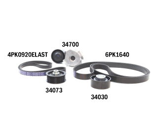 KIT ACCESORIOS TENSOR+CORREA PEUGEOT BOXER / CITROEN JUMPER 2.2 HDI / FORD RANGER 2.2 TDCI PUMA_