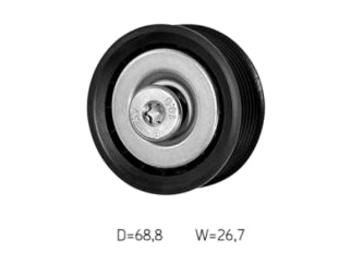 TENSORES ACCESORIOS MERCEDES BENZ SPRINTER 2.2 CDI OM651 POLEA GUIA FIJA ACANALADA 64X22.5 MM_
