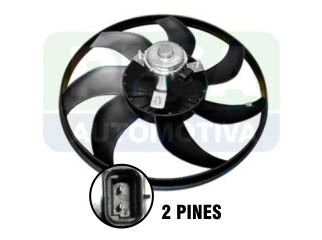 ELECTROVENTILADORES FIAT PALIO 1.3/1.0 s/A.A. 98/01 ASPIRANTE DIAMETRO: 335 MM_