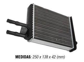 RADIADORES DE CALEFACCION PEUGEOT BOXER / CITROEN JUMPER / FIAT DUCATO 95/17 ALETADO 220X194X42MM // OEM 6448.F9 - 1307156080_
