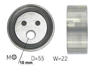 TENSORES DISTRIBUCION RENAULT LOGAN/SANDERO/SYMBOL/CLIO/KANGOO/MEGANE 1.4 E7J-1.6 8V TENSOR MOVIL CORREA DISTRIB 55X16X22_