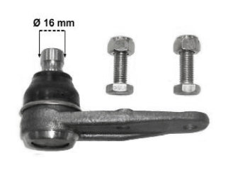 ROTULAS DE SUSPENSION RENAULT 9/11 AGUJEROS DE 12 MM - PIVOTE 16.00 MM_