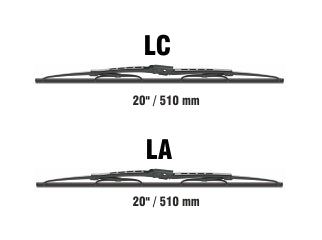 ESCOBILLAS KITS CHEVROLET BLAZER 94/../S10 ../11 / (C/SPOILER) / 20 PULGADAS LC + 20 PULGADAS LA_