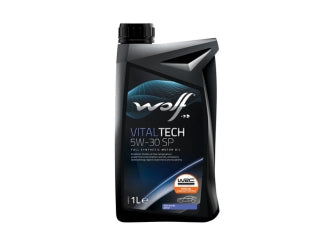ACEITES MOTOR LATA 1 LITRO ACEITE SINTETICO WOLF VITALTECH 5W30 SP X 1 L - PACK X12