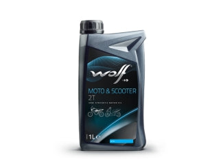 ACEITE MOTOS MOTOR ACEITE MOTOR SEMI SINTETICO WOLF MOTO Y SCOOTER 2T X 1 L - PACK X12