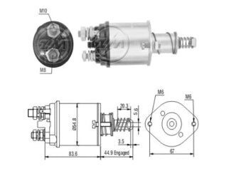 SOLENOIDES DE ARRANQUE FORD RANGER/TRANSIT / LAND ROVER RANGE ROVER 12V_