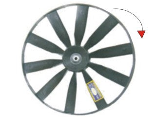 HELICES PEUGEOT 504 SR NAFTA - SRD DIESEL CON MOTOR EXTRACHATO SOPLANTE SIMIL YDK DIAMETRO 290 MM_