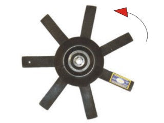 HELICES PEUGEOT 505 NACIONAL C/AA ASPIRANTE ANTI HORARIO - 7 ASPAS - DIAMETRO 300MM - AGUJERO CENTRAL 12MM_