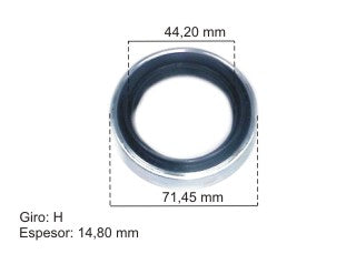 RETENES DIFERENCIAL Y CAJA LIVIANOS FORD F100 / CHEVROLET C10/C20/C40/D20/D40 RETEN PINON DIFERENCIAL ROCKWELL 54.00X79.35X12.00-GIRO H_