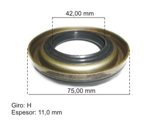 RETENES VARIOS FORD TRANSIT PINON DIFERENCIAL 42.00X75.00X12.00 MM_