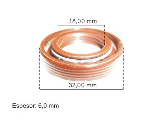 RETENES MOTOR LIVIANOS CHEVROLET CORSA/COMBO/ASTRA 1.7 D 4EE1 ISUZU ARBOL AUXILIAR-BOMBA ACEITE 18.00X32.00X6.00 MM_