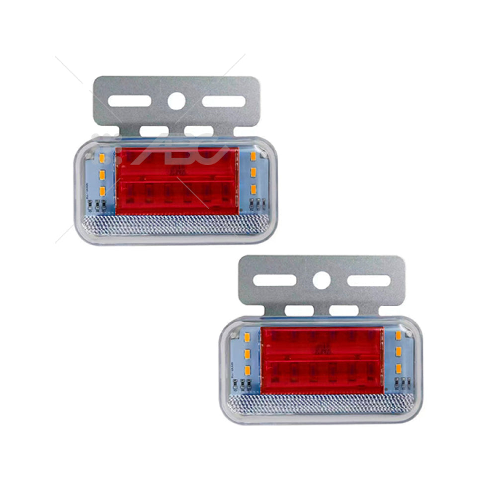 JUEGO DE FAROS LED LATERALES - 12V - ROJO
