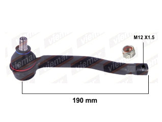 EXTREMOS DE DIRECCION LIVIANOS CHEVROLET AVEO 08/.. EXTREMO DIRECCION IZQUIERDO LARGO: 205 MM ROSCA HEMBRA 12X1.5_