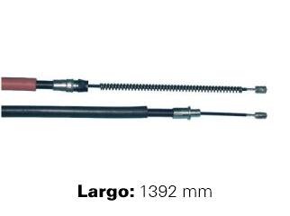 CABLES FRENO DE MANO LIVIANOS FORD RANGER 97/01 FRENO TRASERO IZQUIERDO - LARGO 1392 MM_