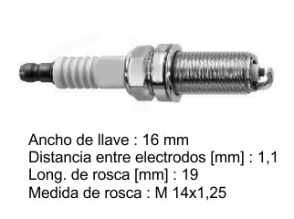 BUJIAS DE ENCENDIDO NISSAN SENTRA 2.0 16V/PATHFINDER 3.3 / KIA PICANTO 1.1/RIO 1.6/SPORTAGE 2.0 / MITSUBISHI LANCER_