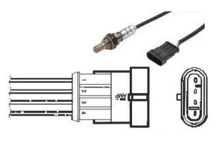 SONDAS LAMBDA FIAT PALIO 1.4 FIRE/1.8 MOTOR CHEVROLET TIPO NKT_