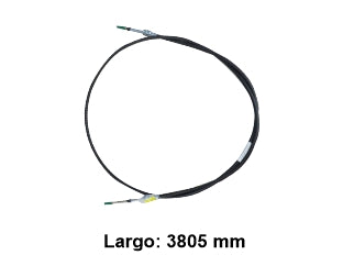 CABLES CAMBIOS - SELECTORA DE CAJA PESADOS FORD CARGO 3132/1932/2632/1933/3133 11/.. SIN ROTULAS LARGO 3805 MM_