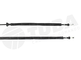 CABLES APERTURA CAPOT LIVIANOS FORD FIESTA/COURIER 96/02 SIN MANIJA - CON GUARDAPOLVO - LARGO 1890 MM_