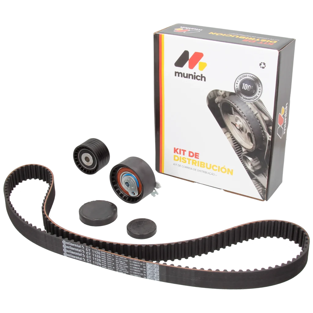 KIT DE DISTRIBUCION MUNICH 132X27.4 REN.S/BULON Y C/TAPON (K4M) - RENAULT CLIO II / RENAULT CLIO III F2 / RENAULT DUSTER F1-I Y 16 MÁS