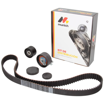 KIT DE DISTRIBUCION MUNICH 132X27.4 REN.S/BULON Y C/TAPON (K4M) - RENAULT CLIO II / RENAULT CLIO III F2 / RENAULT DUSTER F1-I Y 16 MÁS