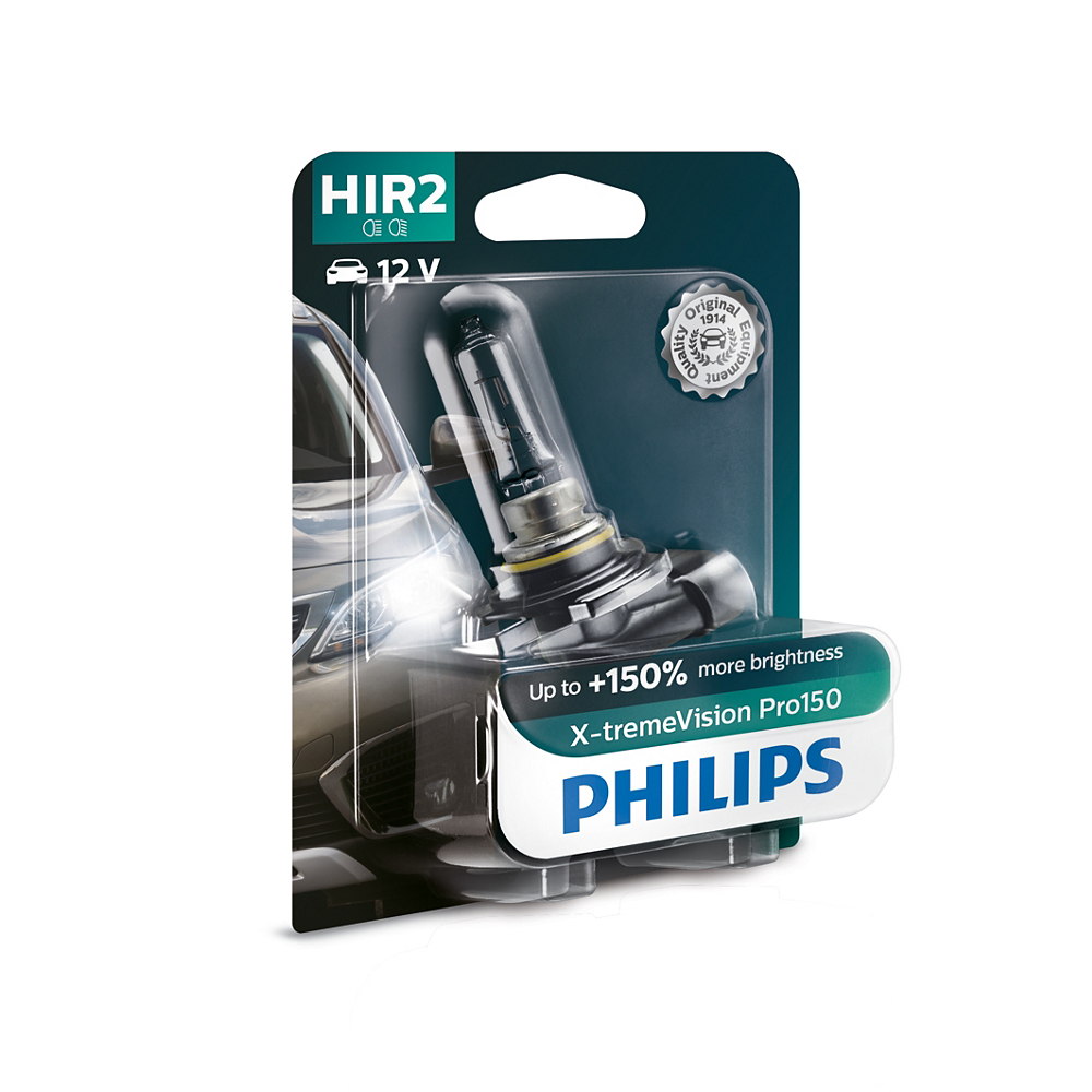 LAMPARA HALOGENA PHILIPS HIR2 (9012) 12V 55W PX22D (XTREME) - USO UNIVERSAL