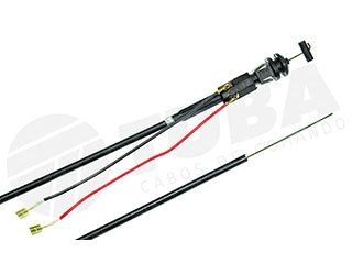 CABLES CEBADOR FIAT UNO/DUNA 1.5 CON TESTIGO - LARGO 1465 MM_