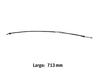 CABLES DE EMBRAGUE PESADOS MERCEDES BENZ AXOR/ATEGO DELANTERA IZQUIERDA LARGO 713 MM_