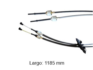 CABLES CAMBIOS - SELECTORA DE CAJA LIVIANOS CHEVROLET CRUZE II 1.4 16/24 NAFTA CAMBIO DE VELOCIDADES 2 CABLES UNIDOS CON GOMA LARGO 1185MM_