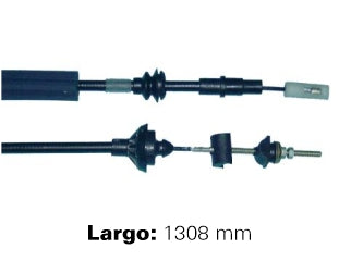 CABLES DE EMBRAGUE LIVIANOS VOLKSWAGEN CADDY 99/.. / SEAT CORDOBA 1.6-1.8 TD 90CV/INCA 96/.. REGULACION MANUAL - LARGO 1308 MM -