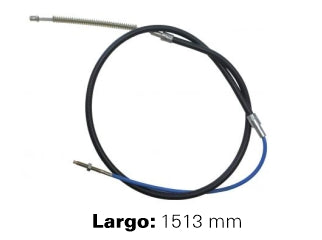 CABLES FRENO DE MANO LIVIANOS VOLKSWAGEN GOLF III 91/95 FRENO TRASERO DERECHO/IZQUIERDO A CAMPANA - LARGO 1513 MM - FREMEC 3106_
