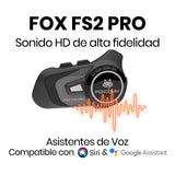 Intercomunicador para moto Fox FS2 PRO