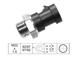 BULBOS TEMPERATURA ELECTROVENT FIAT PALIO/SIENA/UNO/PUNTO/STRADA/TIPO/FIORINO/BRAVA/MAREA / PEUGEOT BOXER / CITROEN JUMPER_
