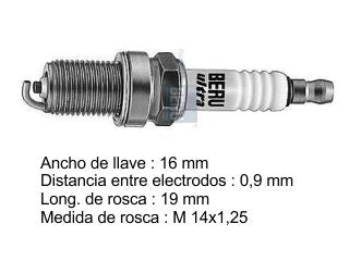 BUJIAS DE ENCENDIDO CHEVROLET/FIAT/FORD/PEUGEOT/VOLKSWAGEN - PACK X10