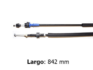 CABLES DE ACELERADOR LIVIANOS FORD KA 1.0 ZETEC ROCAM 08/.. LARGO 842 MM_
