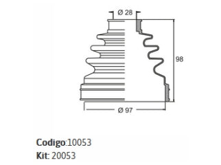 KIT FUELLES TRANSMISION TOYOTA HILUX 17/.. KIT FUELLES TRANSMISION 28.00X97.00X98.00MM_