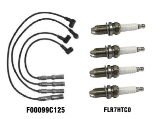 KIT CABLES + BUJIAS VOLKSWAGEN GOL TREND/SURAN/FOX/POLO 1.6 KIT CABLES Y BUJIAS 3 ELECTRODOS_