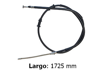 CABLES FRENO DE MANO LIVIANOS FIAT UNO FASE II/FIORINO XMF 14/../STRADA EXCEPTO WORKING 1.7 TD FRENO TRASERO IZQUIERDO-L: 1725 MM